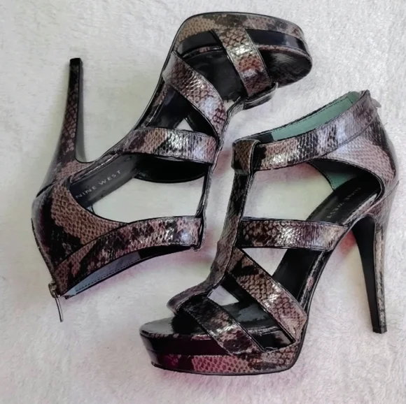 Nine West Snake Skin Pumps - Picture 6 of 12